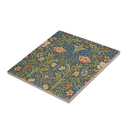 William Morris Inspired Floral Ceramic Tile Fliese (Seite)