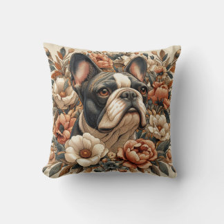 William Morris Inspired French Bulldog Pillow Kissen