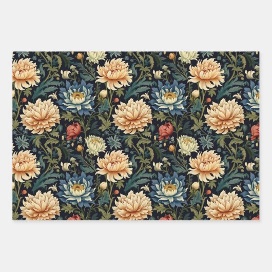 William Morris Inspiriert 4 Geschenkpapier Set (Vorderseite)