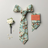 William Morris-Inspiriert Cherry Blossom Floral Krawatte