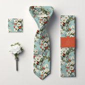 William Morris-Inspiriert Cherry Blossom Floral Krawatte
