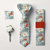 William Morris-Inspiriert Cherry Blossom Floral Krawatte