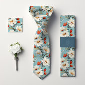 William Morris-Inspiriert Cherry Blossom Floral Krawatte