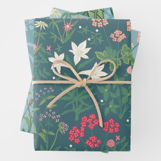 William Morris Inspiriert Frühjahrsmuster Geschenkpapier Set (Beispiel)