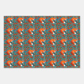 William Morris Inspiriert Hirsche, Fox und Kaninch Geschenkpapier Set (Vorderseite 2)