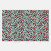 William Morris Inspiriert Kardinäle, Weinkeller un Geschenkpapier Set (Vorderseite)