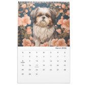 William Morris Inspiriert Katzen und Hunde 2025 Kalender (Mär 2026)