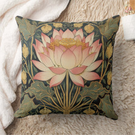 William Morris Inspiriert Lotus Blume Throw Pillow Kissen