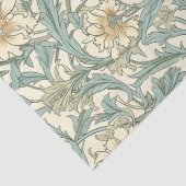 William Morris inspiriert Pastellgrün Elfenbein Seidenpapier (Detail)