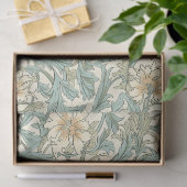 William Morris inspiriert Pastellgrün Elfenbein Seidenpapier (Geschenk)