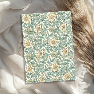 William Morris inspiriert Pastellgrün Elfenbein Seidenpapier