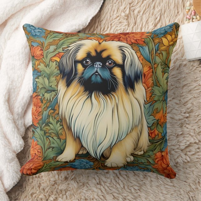 William Morris Inspiriert Pekingese Pillow Kissen (Decke)