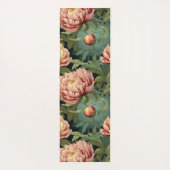 William Morris-Inspiriert Peony Floral Gemustert Yogamatte (Rückseite)