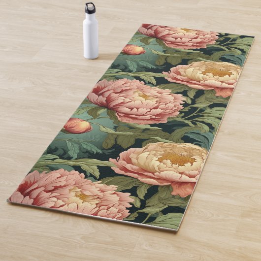 William Morris-Inspiriert Peony Floral Gemustert Yogamatte (Beispiel)