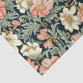 William Morris inspiriert Pfirsichcreme Blume Salb Seidenpapier (Detail)