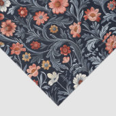 William Morris inspiriert Rosa-Rosa Seidenpapier (Detail)