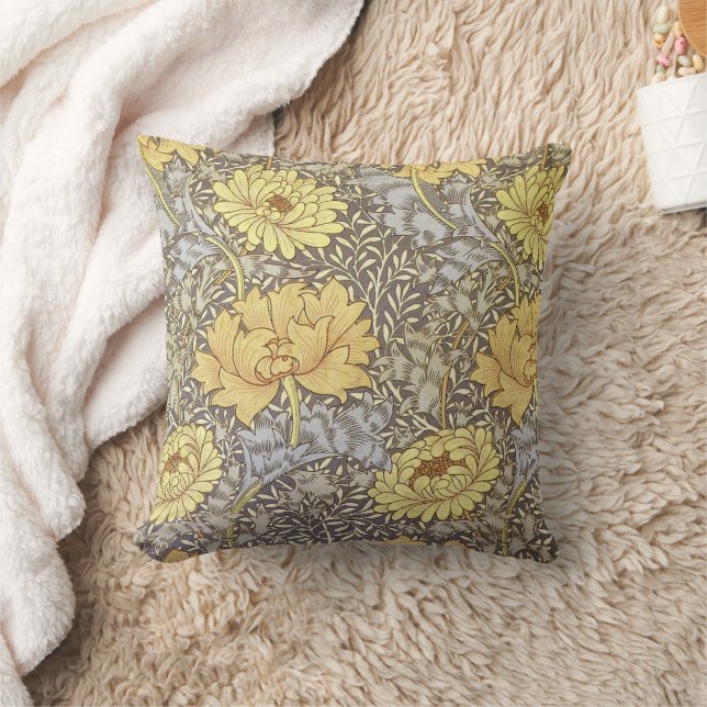 William Morris Inspiriert Yellow Botanical Kissen (Decke)