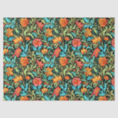 William Morris inspirierte Blume in lebendigen Far Seidenpapier (Vorderseite)