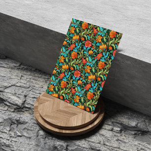 William Morris inspirierte Blume in lebendigen Far Seidenpapier