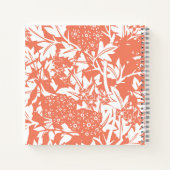 William Morris inspirierte blumenmonogramm Notizblock (Rückseite)