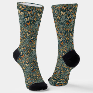 William Morris Inspirierte Butterfly Socks Socken