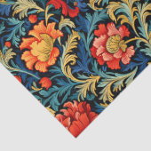 William Morris inspirierte farbenfrohe, lebendige Seidenpapier (Detail)