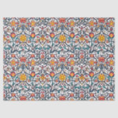 William Morris inspirierte farbenfrohe, lebendige Seidenpapier (Vorderseite)