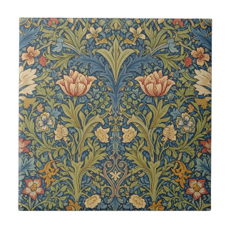 William Morris inspirierte florale Keramikfliese