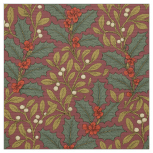 William Morris Inspirierte Holly & Mistletoe Stoff