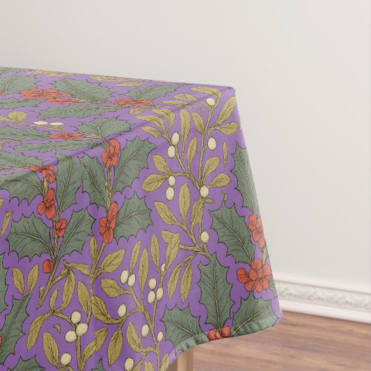 William Morris Inspirierte Holly & Mistletoe Tischdecke (Beispiel)