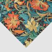 William Morris inspirierte Kupferpastellgelb Seidenpapier (Detail)