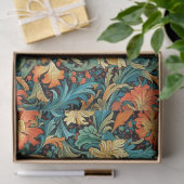 William Morris inspirierte Kupferpastellgelb Seidenpapier (Geschenk)