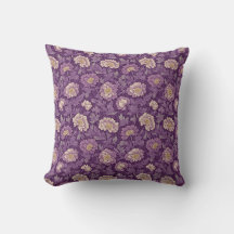 William Morris Inspirierte Lila Blumenmuster
