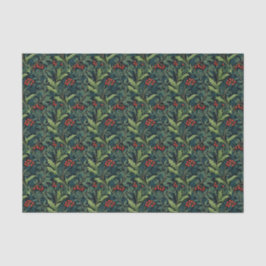 William Morris Inspirierte Red Holly Berry Christm Seidenpapier