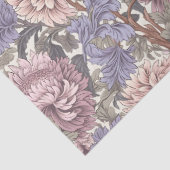 William Morris inspirierte staubrosa blass lila Seidenpapier (Detail)