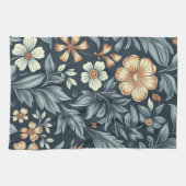 William Morris inspirierter botanischer Stil Muste Geschirrtuch (Horizontal)