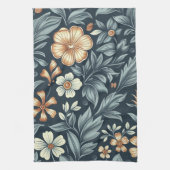 William Morris inspirierter botanischer Stil Muste Geschirrtuch (Vertikal)