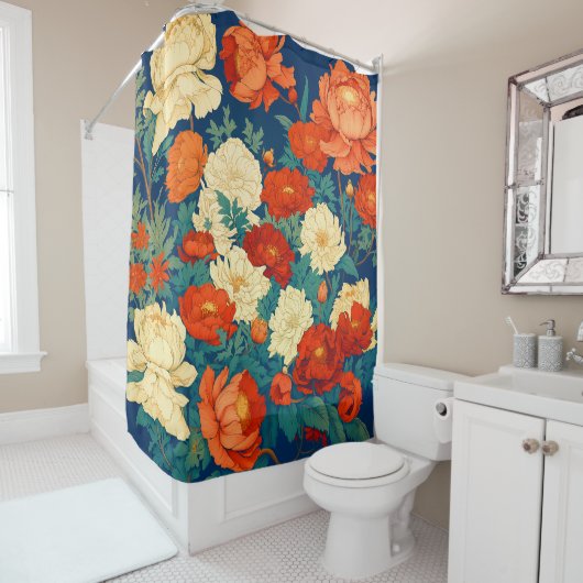 William Morris Inspirierter Duschvorhang (Beispiel)