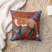 William Morris inspirierter Fuchs Kissen (Decke)