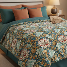 William Morris Inspiriertes Blumenmuster