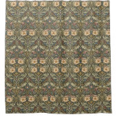 William Morris Inspiriertes Blumenmuster Duschvorhang (Vorderseite)