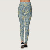 William Morris Inspiriertes Blumenmuster Leggings (Rückseite)