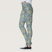 William Morris Inspiriertes Blumenmuster Leggings (Links)