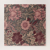 William Morris inspiriertes Blumenmuster Puzzle (Horizontal)
