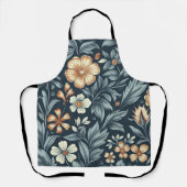 William Morris inspiriertes botanisches Stil-Muste Schürze (Vorderseite)