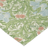 William Morris Iris Blume Foliage Birds Blue Großer Tischläufer (Ecke)