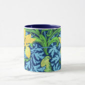 William Morris-Iris, Gelb und Kobalt-Blau Tasse (Zentrum)