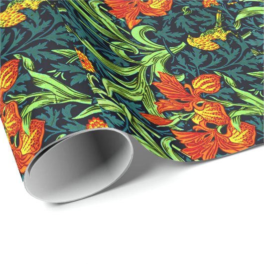 William Morris - Iris Geschenkpapier (Rolleneckpunkt)