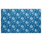William Morris-Iris und Lilie, Indigo-Blau Stoff (Yard (91,4 cm))