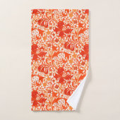 William Morris-Iris und Lilie, Mandarine Badhandtuch Set (Handtuch)